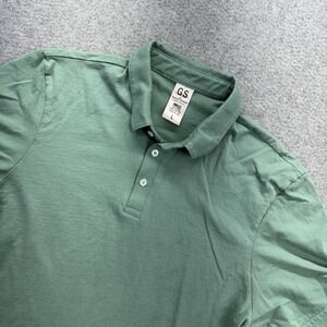 General Standard USA Polo Shirt Sage Green Mens Large 100% Cotton Casual Classic
